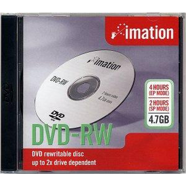 DVD-RW IMATION 4.7GB  120MIN/ 16X JEWEL CASE