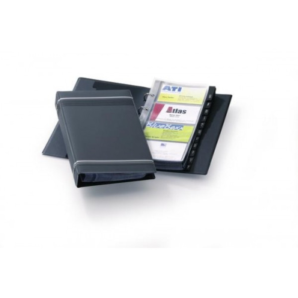 DURABLE CARD HOLDERS VISIFIX 2385-58 CHARCOAL 200 CARDS