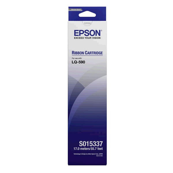 EPSON LQ-590 RIBBON CARTRIDGE S015337 BLACK