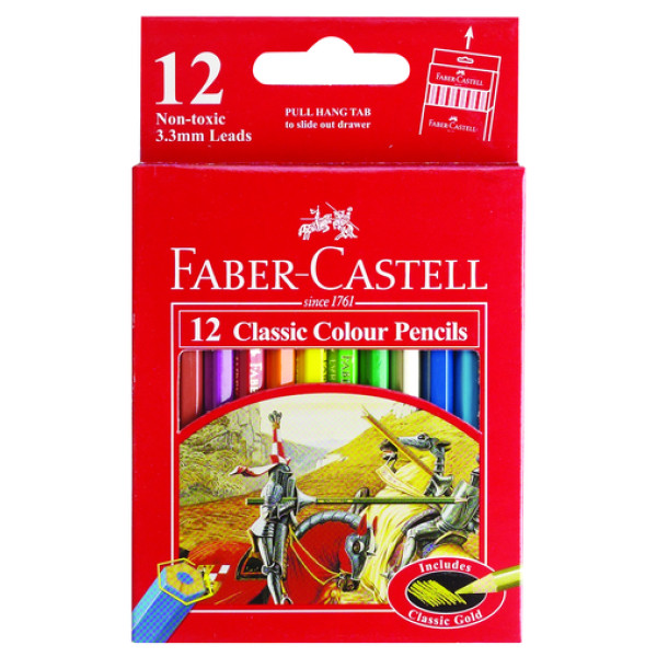 FABER CASTELL FCI115851 12 CLASSIC COLOR PENCILS