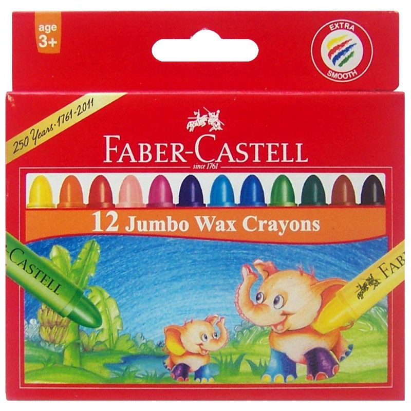 Faber Castell Wax Crayon 12 colours