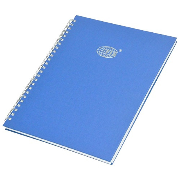 FIS FSMNA42QSB 2QR REGISTER/MANUSCRIPT BOOK WITH SIDE SPIRAL BINDING,RULED 96 SHEETS, BLUE 