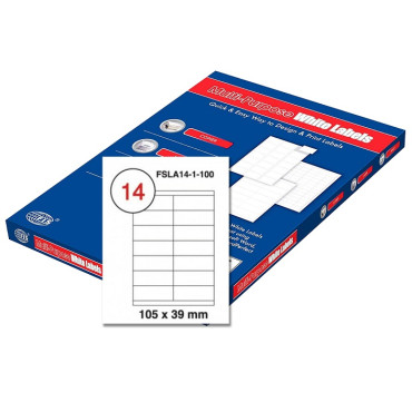  AVERY LABEL LASER ZWECKFORM A4 3655 WHITE ,2 LABELS/SHEET, PACKT