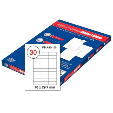  AVERY LABEL LASER ZWECKFORM A4 3661 WHITE,12 LABELS/SHEET, PACKT