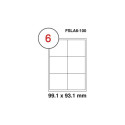 FIS FSLA6-100 MULTIPURPOSE WHITE LABEL 99.1X93.1MM