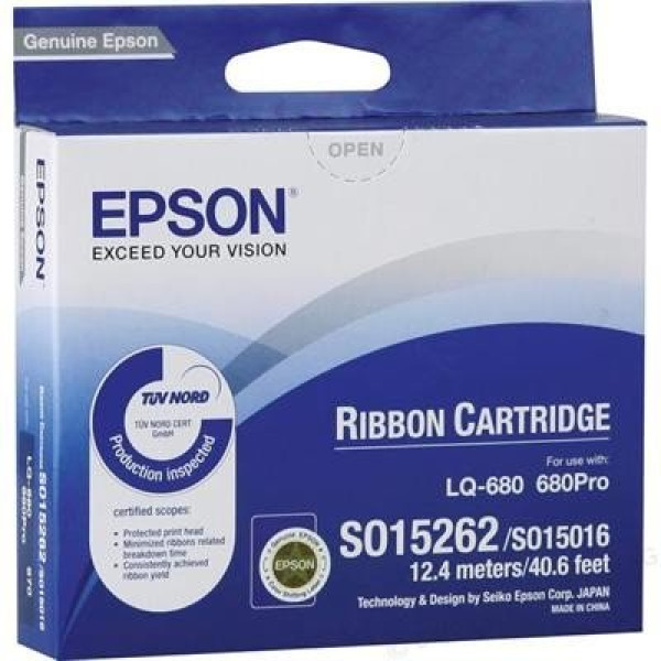 EPSON LQ-650 RIBBON CARTRIDGE S015016/S015262 BLACK