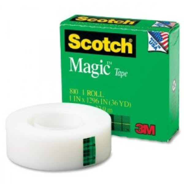 SCOTCH 3M MAGIC TAPE 810-136 1"X36YDS