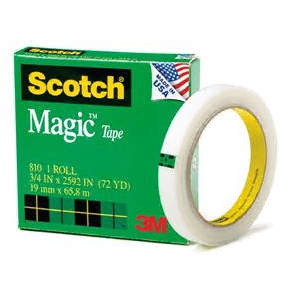 SCOTCH 3M MAGIC TAPE 810-3472 3/4"X72YDS