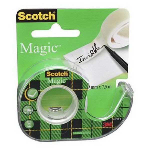 SCOTCH 3M MAGIC TAPE WITH DISPENSER 103NA - 3/4"X157"X4.3YDS