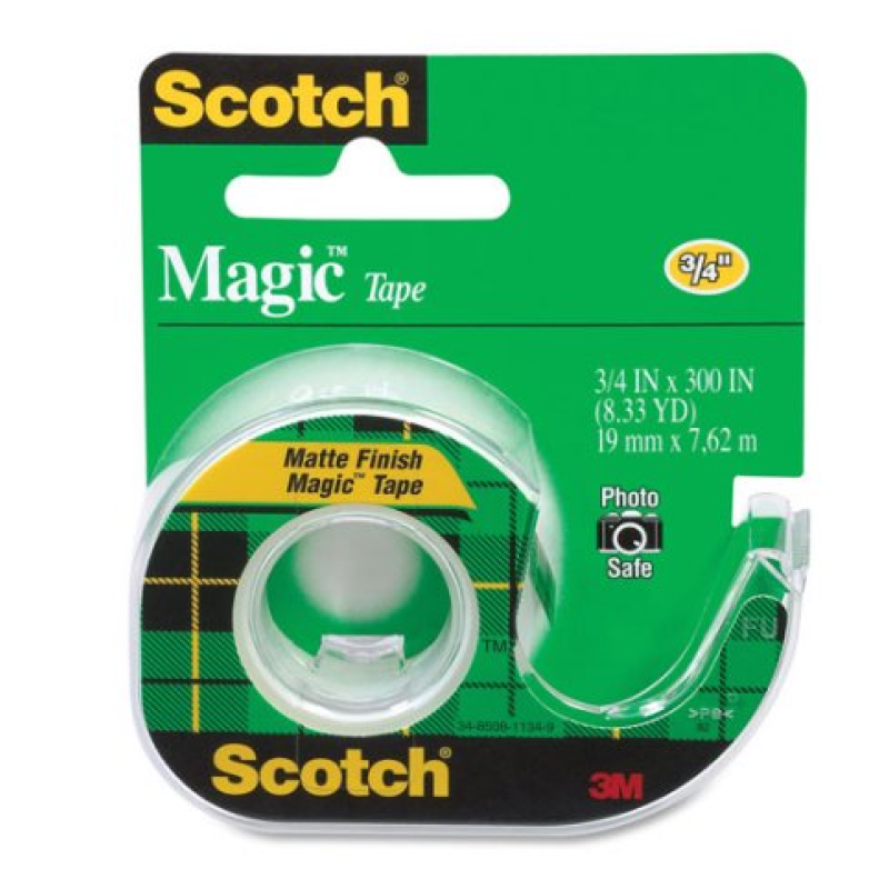 SCOTCH MAGIC TAPE WITH DISPENSER 105 -3/4X300X8.3YDS
