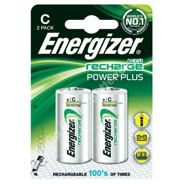ENERGIZER C NH35BP2 RECHARGEABLE BATTERY, PACK OF 2 PCS