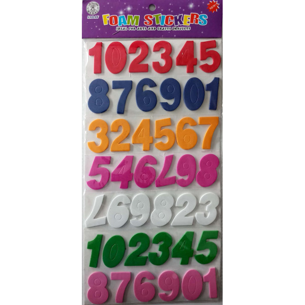 SADAF FS13 FOAM STICKER NUMBERS