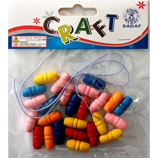 SADAF WOODEN BEADS COLOR FS-MZ