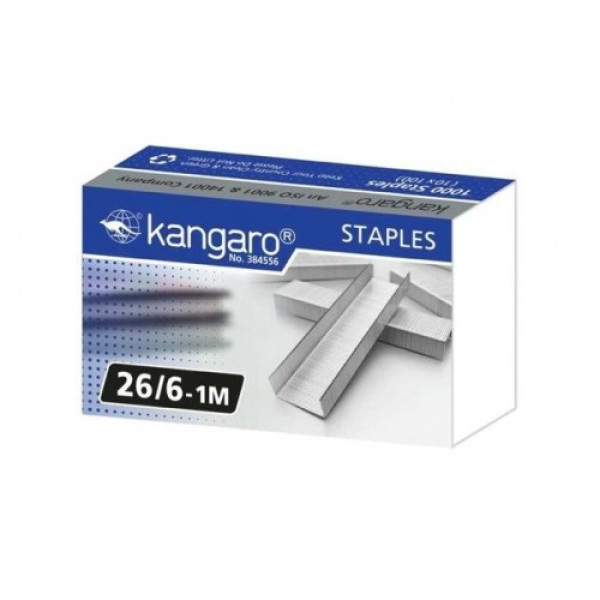 KANGARO STAPLER PINS NO 26/6 (1M)STAPLES 1X1000