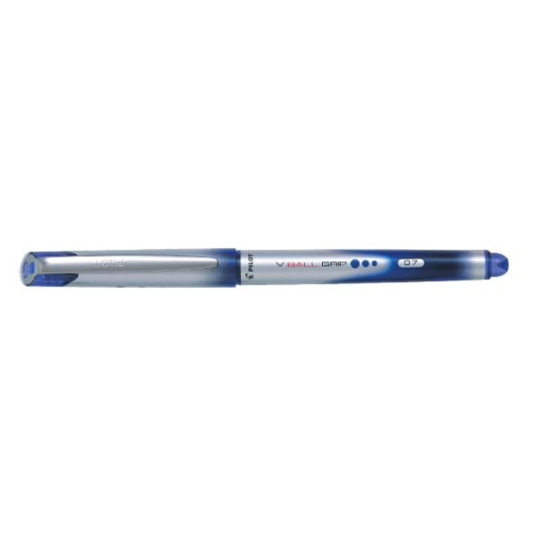 PILOT ROLLER BALL V-BALL GRIP VB-7 BLUE PEN 0.7 MM, BOX OF 12 PCS 