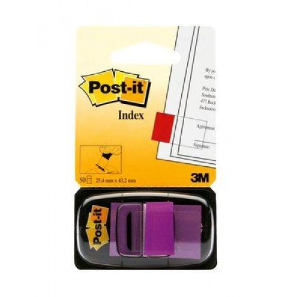 POST-IT FLAGS  3M 680-8 PURPLE 1" x 1.7" 50 SH