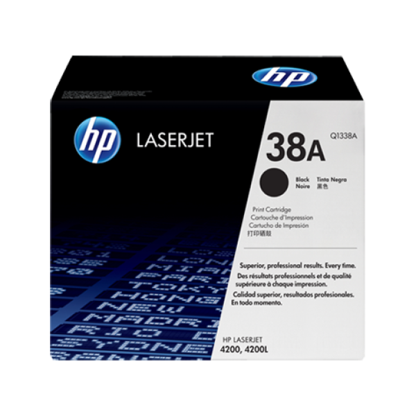 HP 38A LASERJET TONER CARTRIDGE BLACK Q1338A (4200)