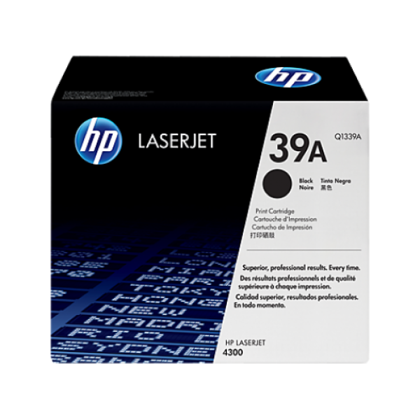 HP 39A LASERJET TONER CARTRIDGE BLACK Q1339A (4300)