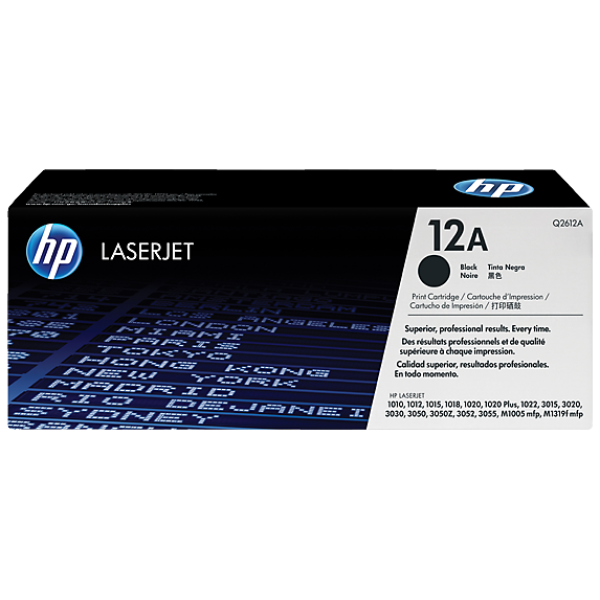 HP 12A LASERJET TONER CARTRIDGE BLACK Q2612A (1010/1012/3055)