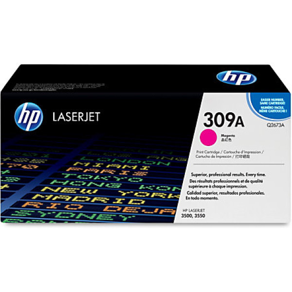 HP 309A LASERJET TONER CARTRIDGE MAGENTA Q2673A (3500/3550)