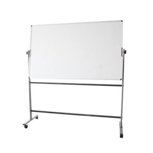 SUPER DEAL WHITEBOARD DOUBLE SIDED 90CM X 120CM MAGNETIC MOVABLE WITH METAL STAND