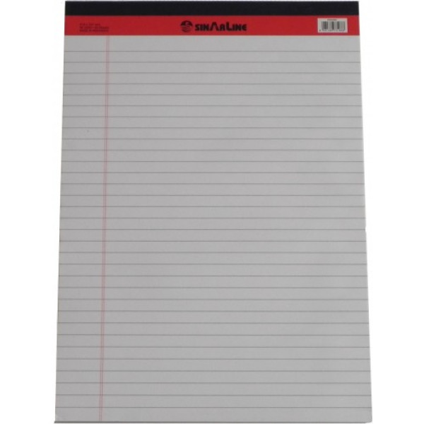 SINARLINE WRITING PAD LEGAL A4 50PG WHITE