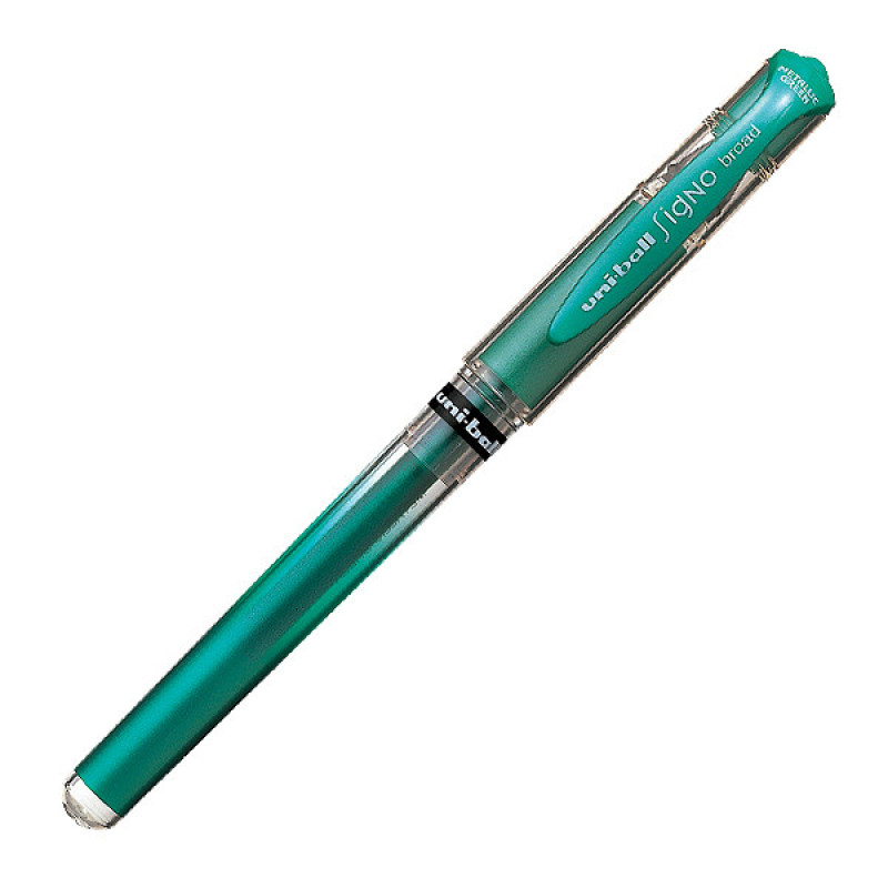 10 Pcs Uni-Ball Signo UM-153 1.0mm Broad Roller Gel pen GREEN 