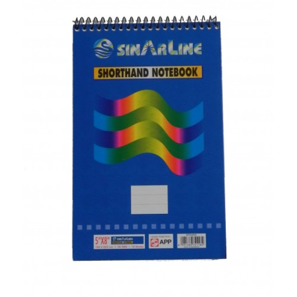 SINARLINE WRITING PAD SPIRALS TOP A7 70PG WHITE