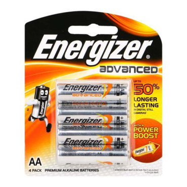 ENERGIZER AA X91RP8 ADVANCED BATTERY, PACK OF 4 PCS