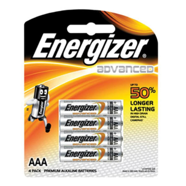 ENERGIZER AAA X92RP4 ADVANCED BATTERY, PACK OF 4 PCS