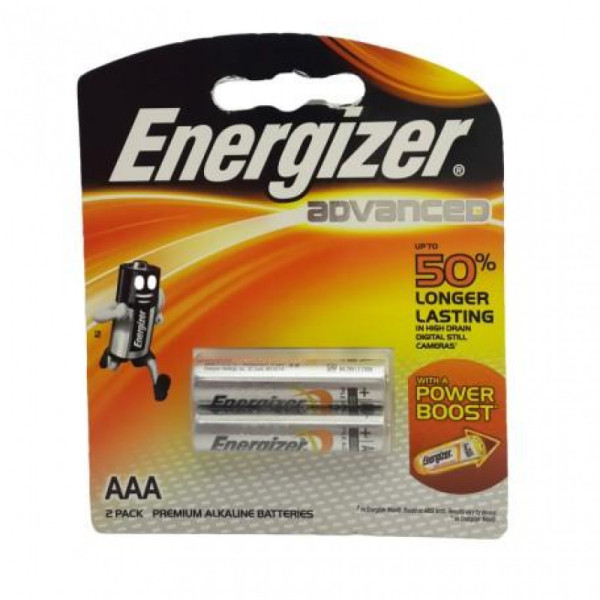 ENERGIZER AAA X92RP2 ADVANCED POWER BOOST BATTERY, PACK OF 2 PCS