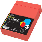 FIS A4 FSPWA4PRE COLOR PAPER RED 80GSM 500 SHEETS PER REAM