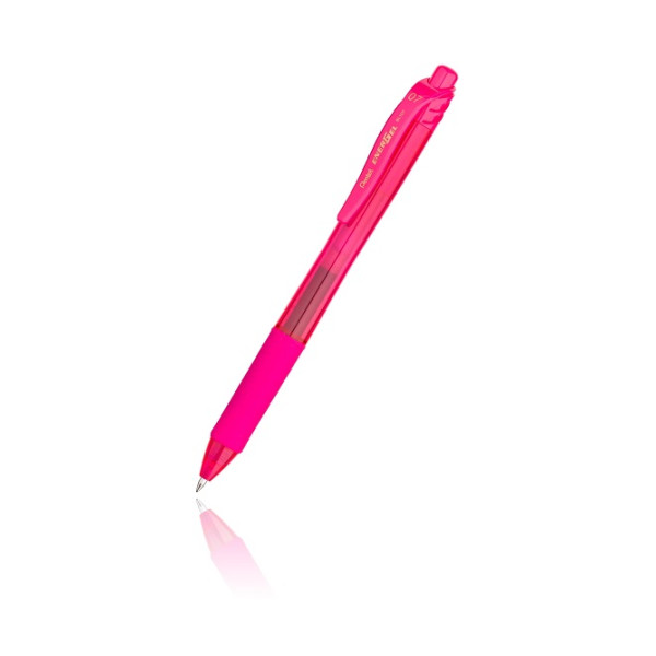 PENTEL ENERGELX RETRACTABLE GEL ROLLERPEN 0.7MM PE-BL107-PH PINK 12 PCS