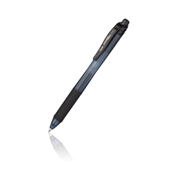 PENTEL ENERGELX RETRACTABLE GEL ROLLERPEN 0.7MM PE-BL107-AH BLACK 12 PCS