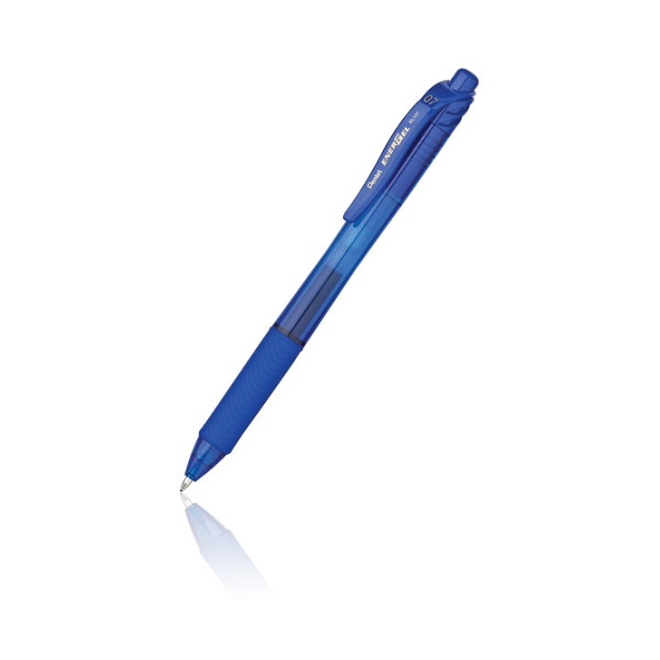 PENTEL ENERGELX RETRACTABLE GEL ROLLERPEN 0.7MM PE-BL107-CH BLUE 12 PCS