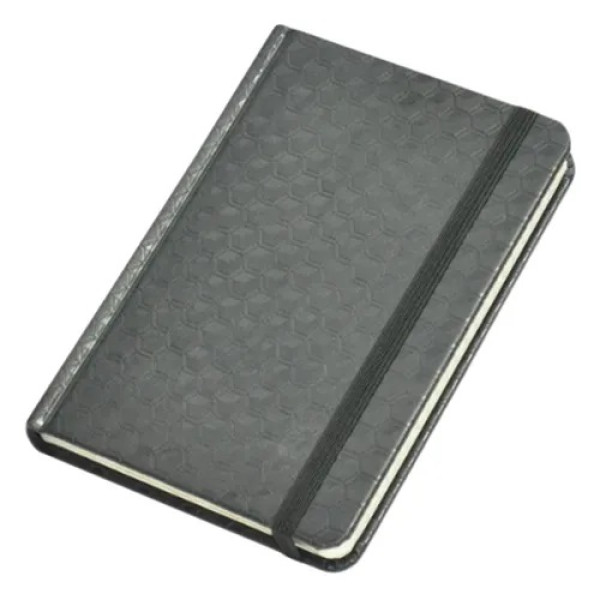 FIS EXECUTIVE ITALIAN PU NOTEBOOK A5 ELASTIC BAND,RULED,70GSM-96SHEETS FSNBEXA5CEBKD2 BLACK