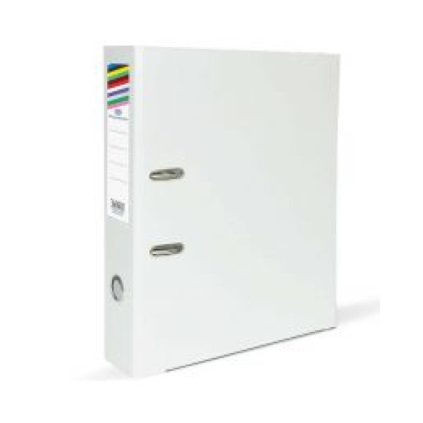 FIS PVC BOX FILE 6-PIECE WHITE 8CM FSBF8PWH F/S