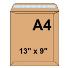 FIS ENVELOPES 12 3/4" X 9" BROWN120 GSM, BOX OF 50 PCS
