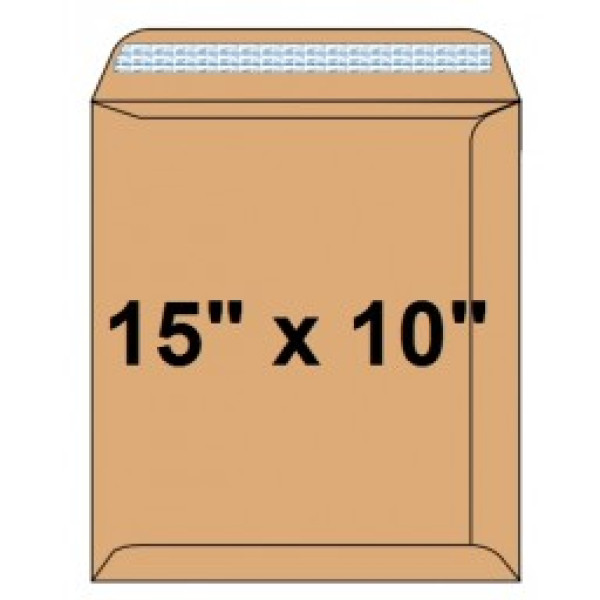 FIS ENVELOPES 15" X 10" MANILA BROWN 90 GSM, BOX OF 50 PCS