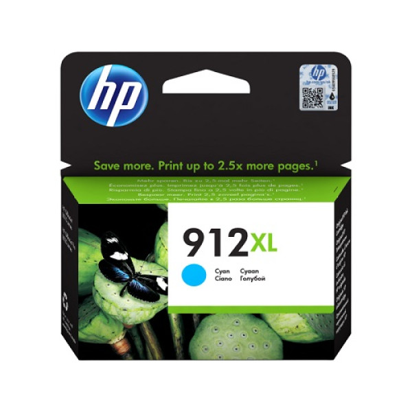 HP 912 XL CYAN HIGH YIELD ORIGINAL INK CARTRIDGE 3YL81AE