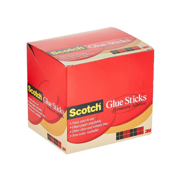 SCOTCH 3M PERMANENT GLUE STICK 20G BOX OF 12 PIECES
