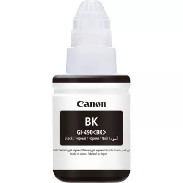 CANON INK BOTTLE PRINTER GI-490 BLACK 135.0ML