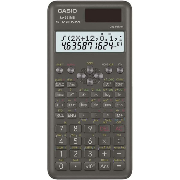 CASIO FX-991MS  STANDARD SCIENTIFIC NON-PROGRAMMABLE 2ND GEN 2 LINE CALCULATOR 401 FUNCTIONS