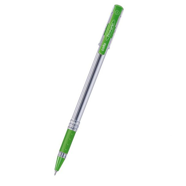 CELLO FINEGRIP BALLPEN GREEN, PACKET OF 12 PCS