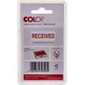 COLOP 20 L04 RECEIVED SELF INK STAMP RED COLOR