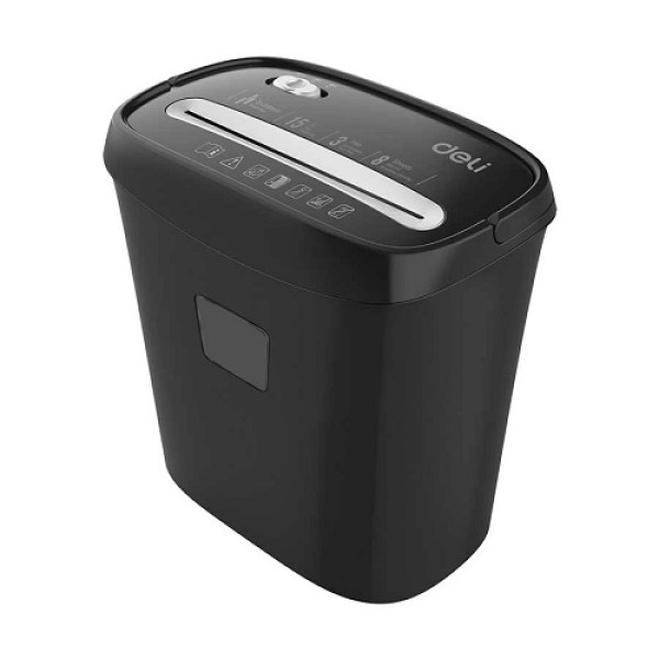 DELI PAPER SHREDDER CROSS CUT 8 SHEETS BLACK E9947