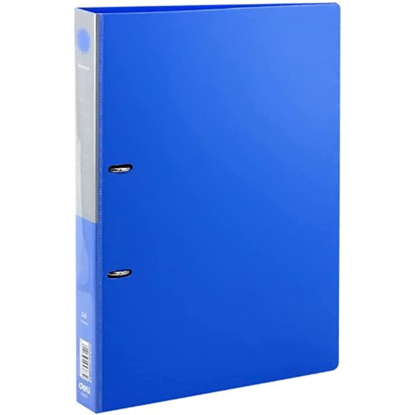 DELI 5383 A4 RING BINDER 2 HOLE 28MM 2D-RING FOLDER BLUE