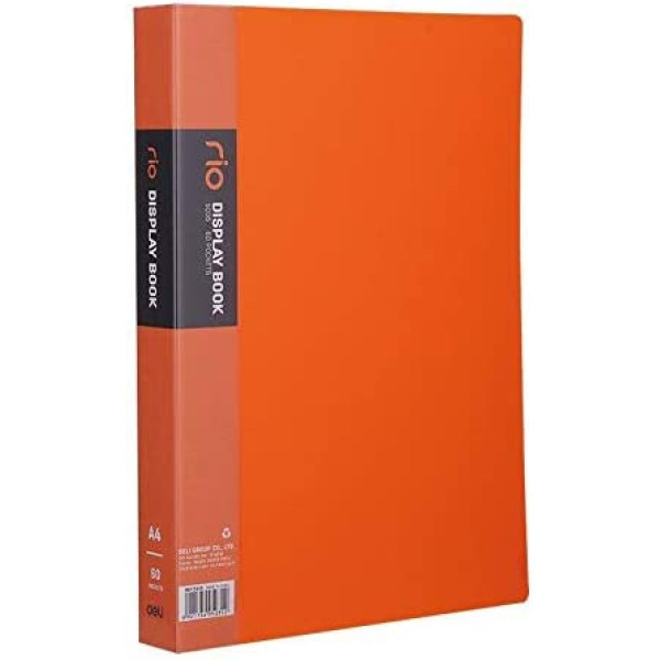 DELI E5035 A4 DISPLAY BOOK 60 POCKET ASSORTED COLORS