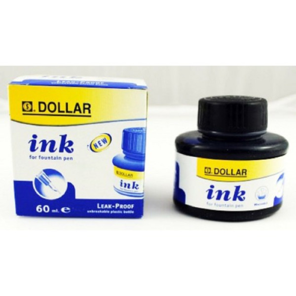 DOLLAR BLUE INK 60 ML FOUNTAIN PEN -66412