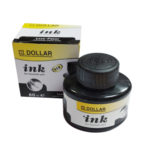 DOLLAR BLACK INK 60 ML FOUNTAIN PEN -66421